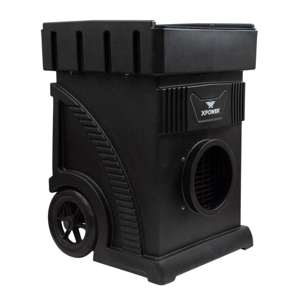 Air Purifier: 2000 CFM, HEPA, Black, 38.8000" High, 27.0000" Wide