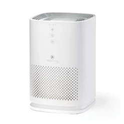 Air Purifier: 72 CFM, H13 HEPA, White, 15.0000" High, 10.5000" Wide