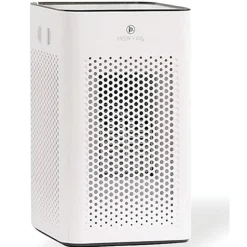 Air Purifier: 135 CFM, H13 HEPA, White, 28.8000" High, 13.0000" Wide