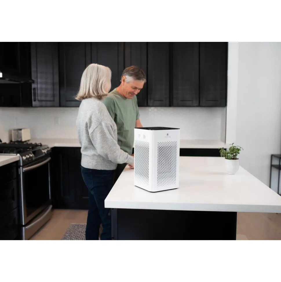 Air Purifier: H13 HEPA, White, 28.8000" High, 13.0000" Wide