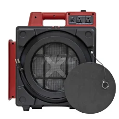 Air Purifier SystemNegative Air MachineAirbourne Air CleanerMini Air Scrubber with Built-In Power Outlets: 550 CFM, HEPA, Red, 18.9000