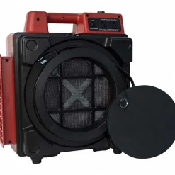 Air Purifier SystemNegative Air MachineAirbourne Air CleanerMini Air Scrubber with Built-In Power Outlets: 550 CFM, HEPA, Red, 18.9000