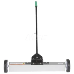 Aluminum Magnetic Sweeper Handle Release: 32 In. x 34-5/8 In. x 31 In. 30 Lb. Capacity Silver