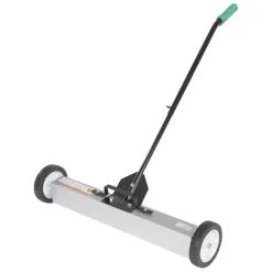 Aluminum Magnetic Sweeper Handle Release: 32 In. x 34-5/8 In. x 31 In. 30 Lb. Capacity Silver