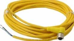 4 Amp, M12 Female 90° to Pigtail Cordset Sensor and Receptacle