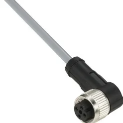 3 Amp, M12 4 Pin Elbowed Female Cordset Sensor and Receptacle