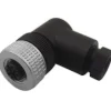 3 Amp, M12 4 Pin Elbowed Female Field Attachable Connector Sensor and Receptacle