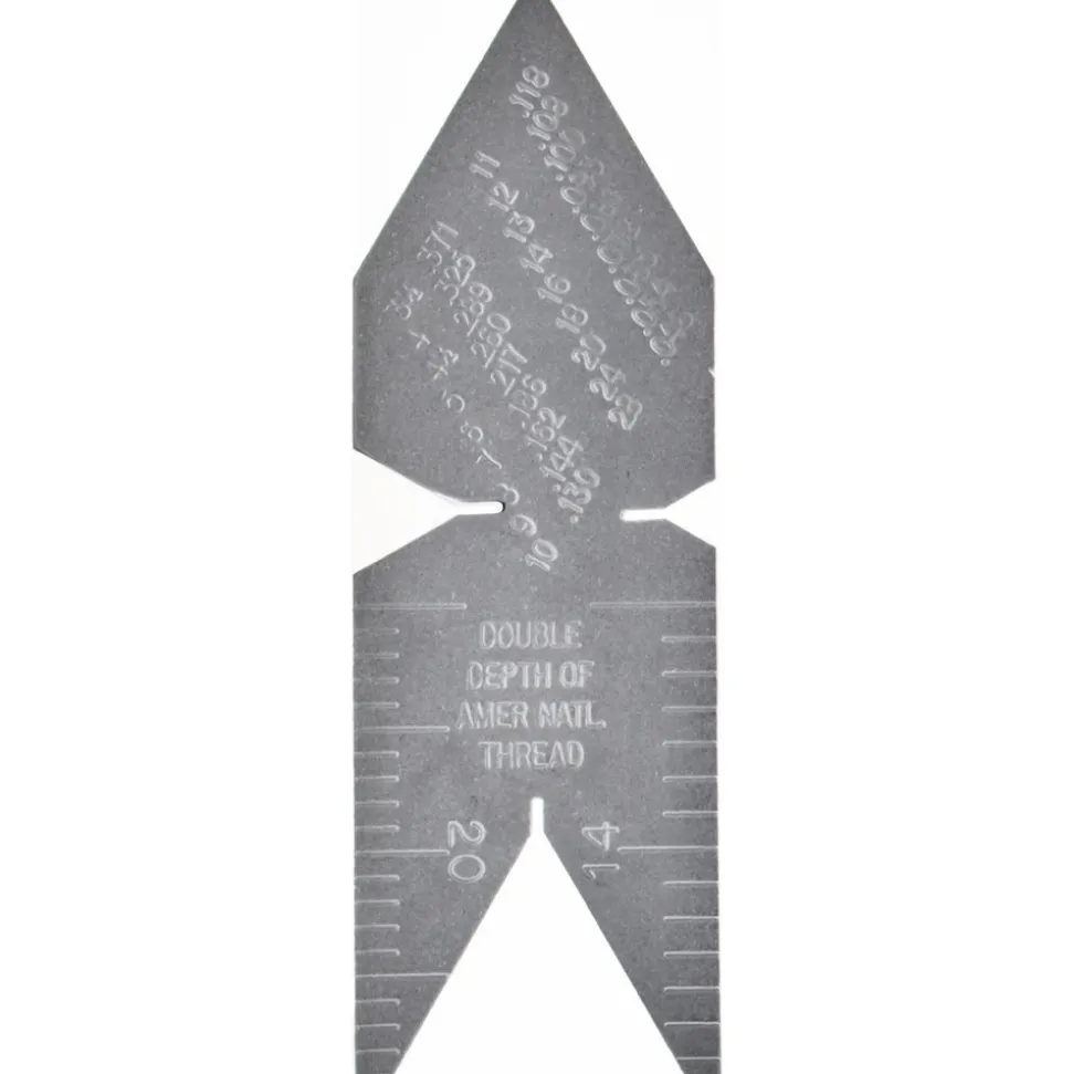 60° Angle, Satin Chrome Coated Center Gage