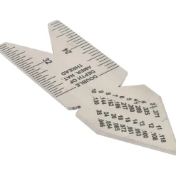 60° Angle, Stainless Steel Center Gage
