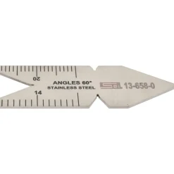 60° Angle, Stainless Steel Center Gage