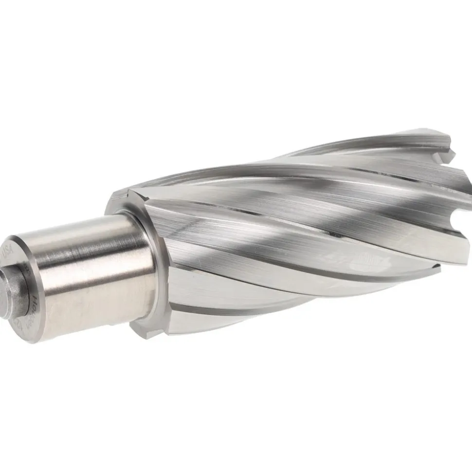 Annular Cutter: 1-1/8" Dia, 2" Depth of Cut, High Speed Steel
