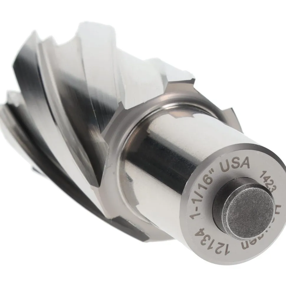 Annular Cutter: 1-1/16" Dia, 1" Depth of Cut, High Speed Steel