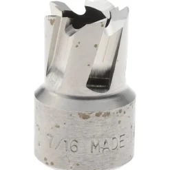 Annular Cutter: 7/16" Dia, 1/4" Depth of Cut, High Speed Steel