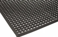 Anti-Fatigue Mat: 5' x 36" x 1/2", Natural Rubber, Heavy Duty