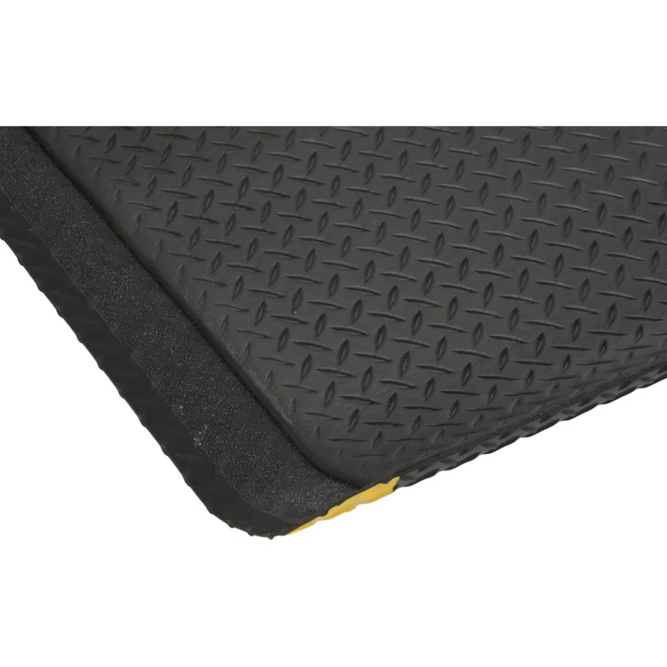 Anti-Fatigue Mat: 3' x 24" x 9/16", Vinyl, Beveled Edge, Heavy Duty