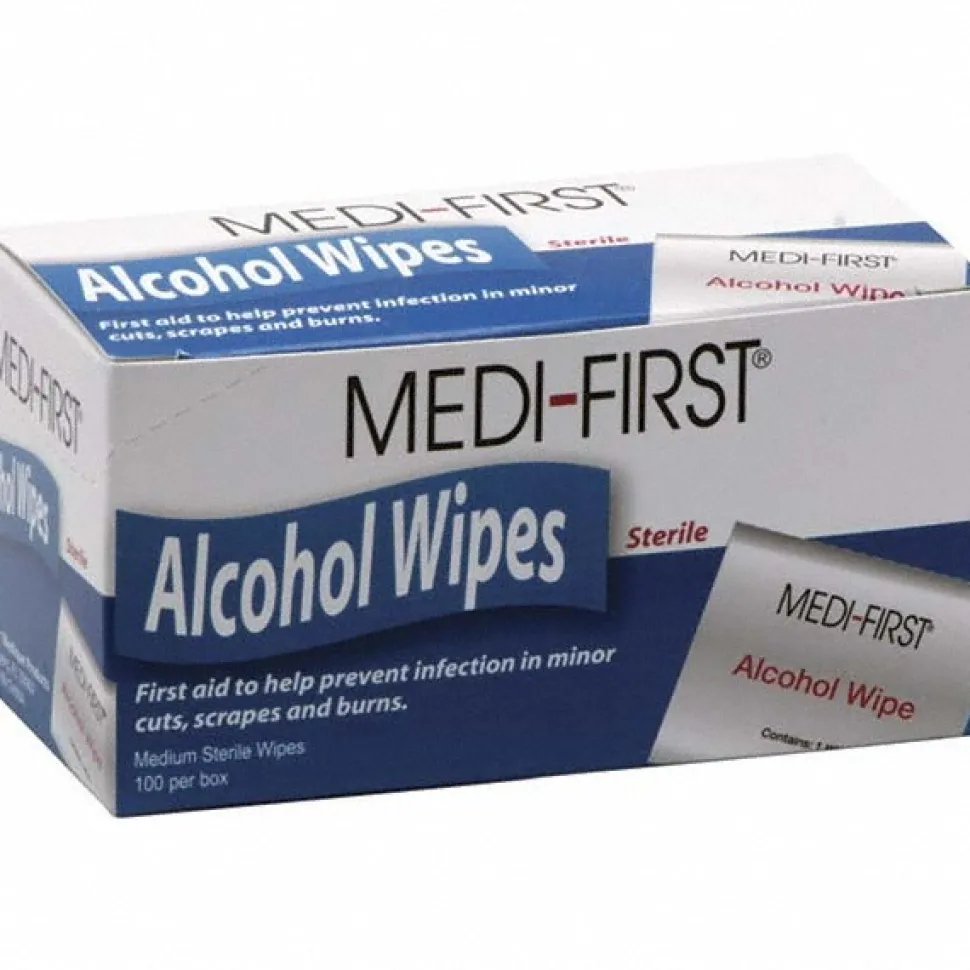 Antiseptics, Ointments & Creams: Product Type: Wound Care; Form: Wipe; Container Type: Box