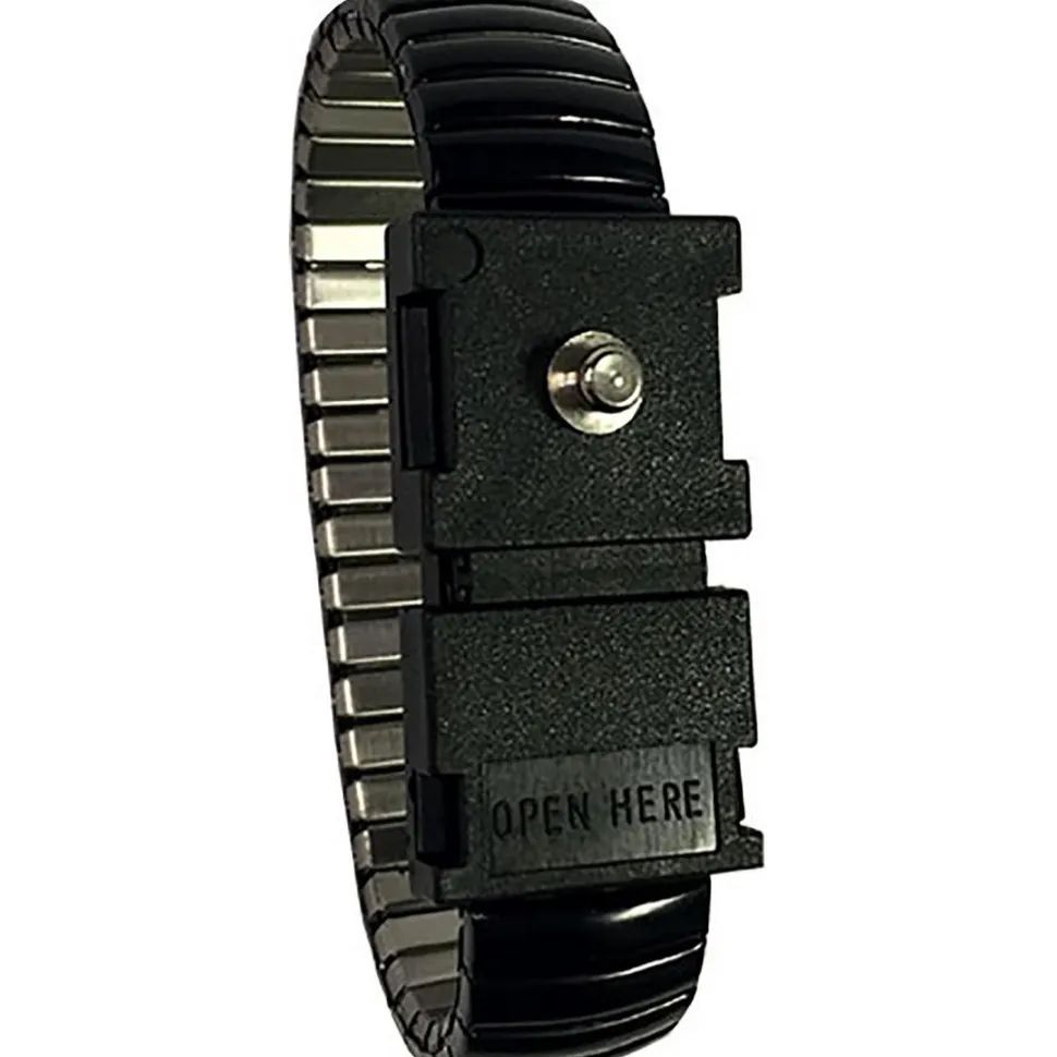 Anti-Static Wrist Strap: Size Adjustable, Metal, Non-Disposable