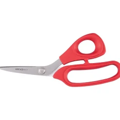 Aramid Fiber Shear: 8" OAL, 2-7/16" Cut Length, Stainless Steel, Molded Plastic Handles