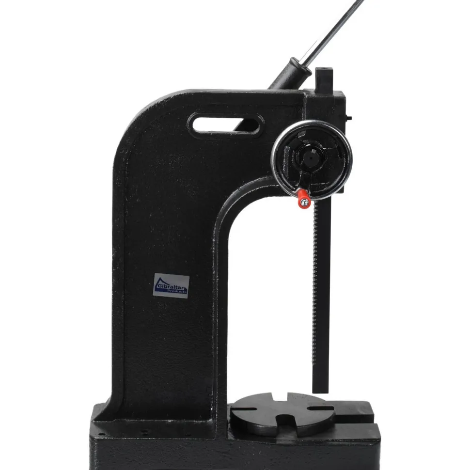 Arbor Press: 1-1/4" Ram, 6-1/4" Throat Depth, 3 Ton Pressure, 12" Stroke, 17-1/2" Max Work Height