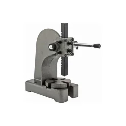 Arbor Press: 1" Ram, 4" Throat Depth, 1 Ton Pressure, 9-1/2" Stroke, 5-1/4" Max Work Height