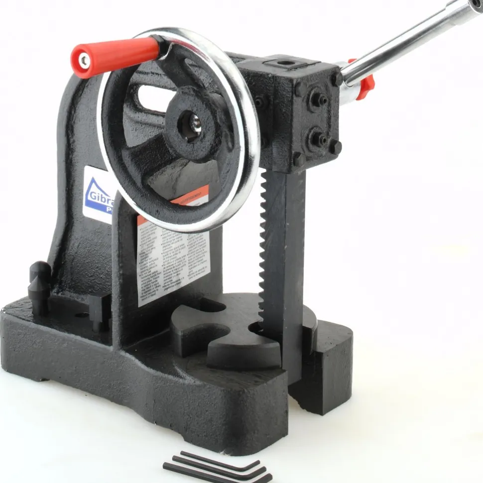 Arbor Press: 1" Ram, 4" Throat Depth, 1 Ton Pressure, 8" Stroke, 6" Max Work Height
