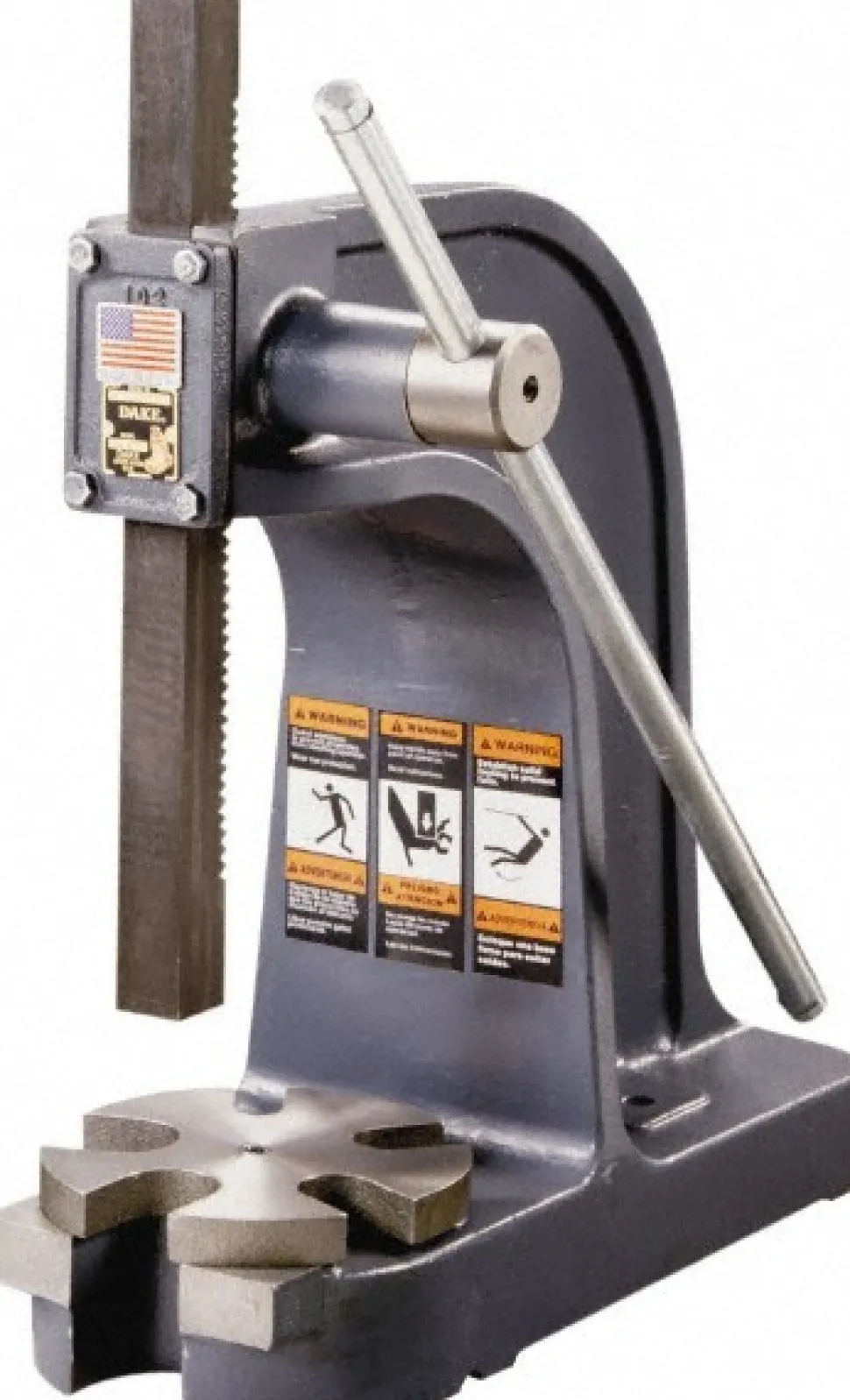 Arbor Press: 1-1/4" Ram, 7" Throat Depth, 3 Ton Pressure, 10-3/4" Max Work Height
