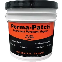 Asphalt Repair Compounds: Product Type: Blacktop Repair, Pothole Patch; Color: Black; Container Size: 50 lb; Container Type: Pail