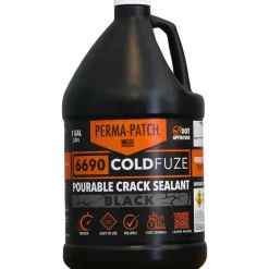 Asphalt Repair Compounds: Product Type: Crack Filler; Color: Black; Container Size: 1 gal; Container Type: Jug