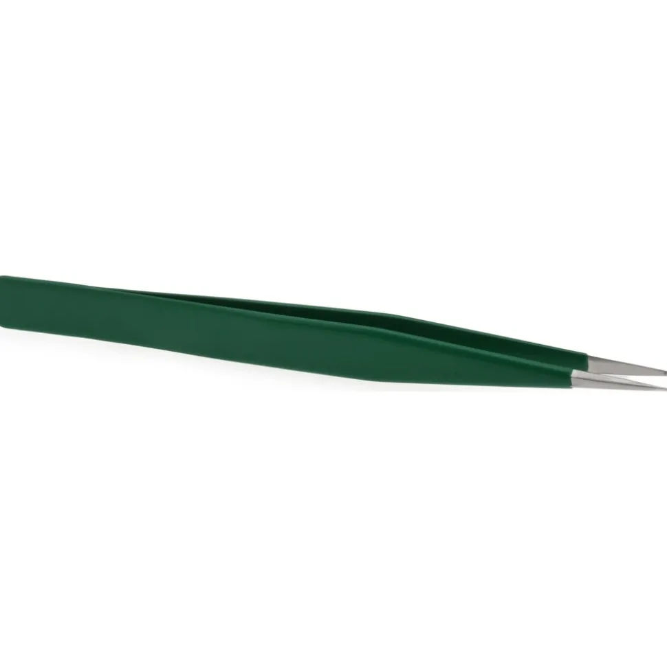 Assembly Tweezer: 1, Stainless Steel, 4-3/4" OAL