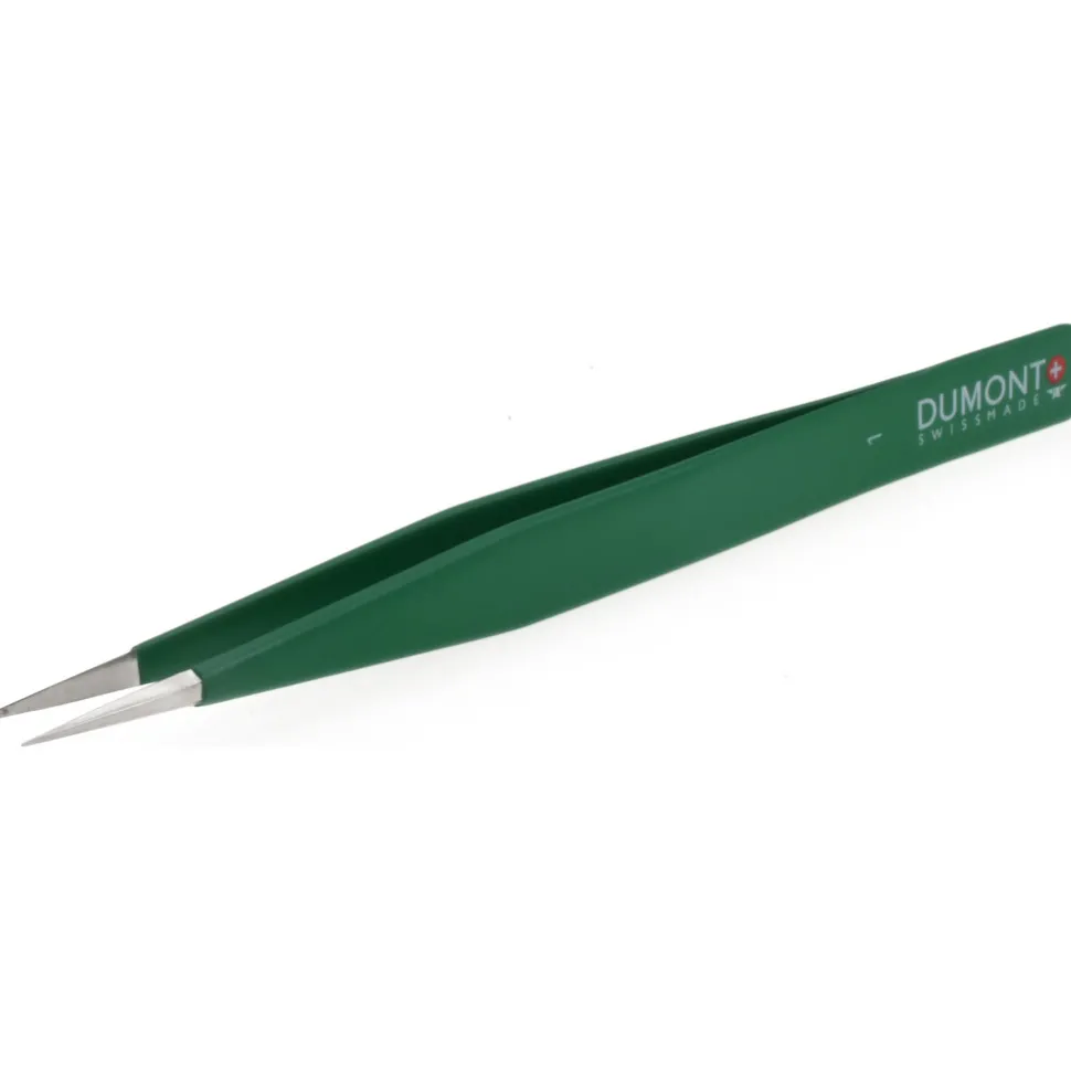 Assembly Tweezer: 1, Stainless Steel, 4-3/4" OAL