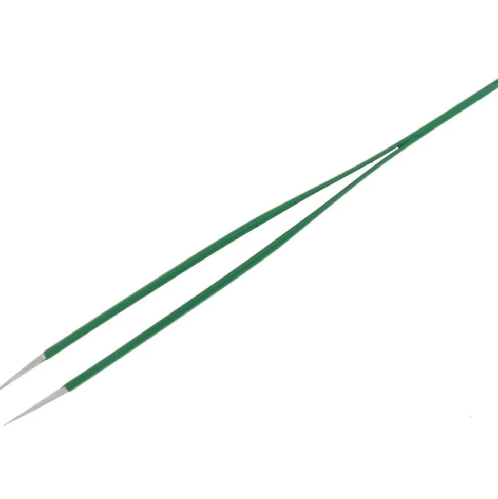 Assembly Tweezer: 1, Stainless Steel, 4-3/4" OAL