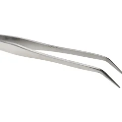 Assembly Tweezer: Stainless Steel, Straight Tip, 6-1/2" OAL