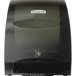 Automatic Hard Roll Towel Dispenser, Smoke (Black), 12.70" x 15.76" x 9.57"