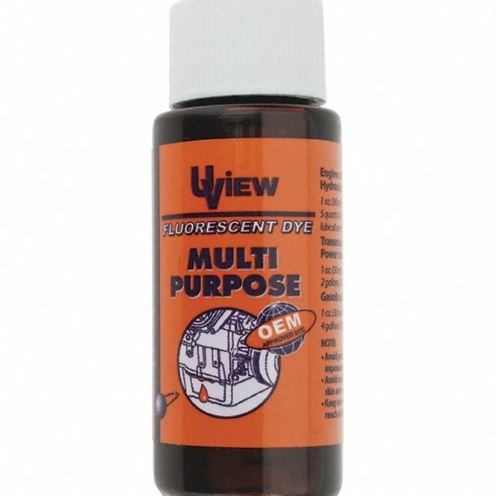 Automotive Leak Detection Dyes: Applications: Gasoline Engine Oil, Diesel Engine Oil, Fuel; Container Size: 1 oz; Container Type: Bottle
