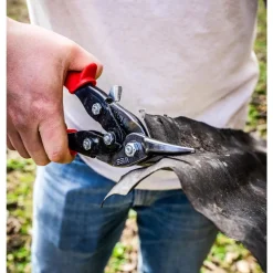 Aviation Snips: 9-3/4" OAL, 1-3/8" LOC, Jaw: Molybdenum Steel Blades