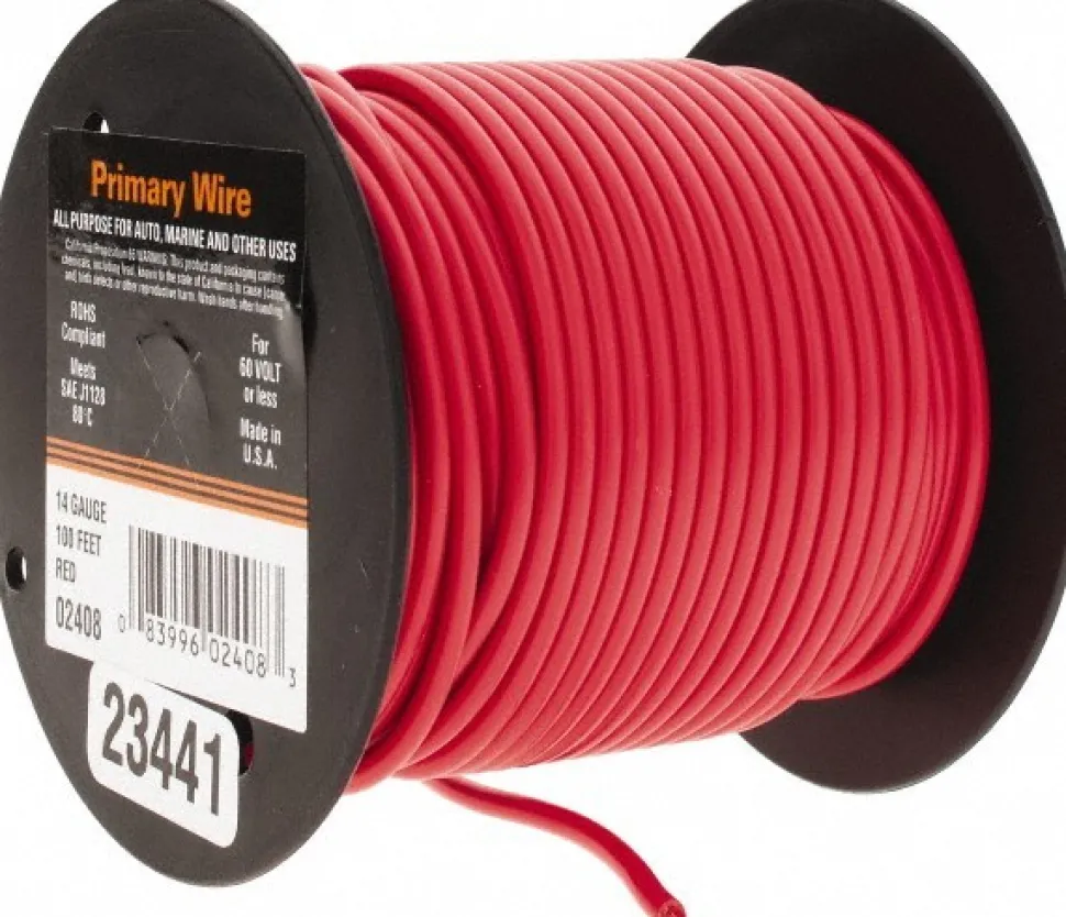 14 AWG Automotive Plastic Insulated, Single Conductor Wire
