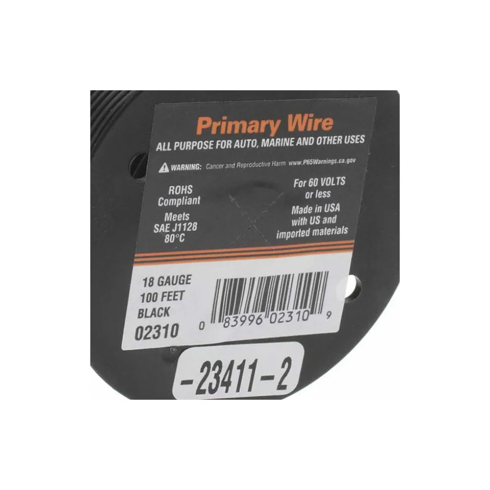 18 AWG Automotive Plastic Insulated, Single Conductor Wire