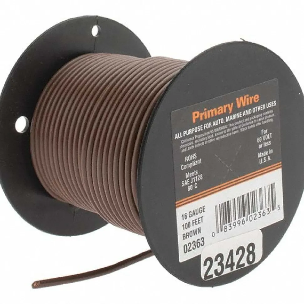 16 AWG, 100' OAL, Hook Up Wire
