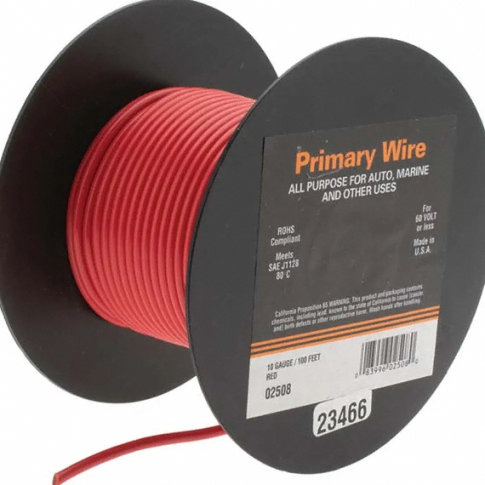 10 AWG, 100' OAL, Hook Up Wire