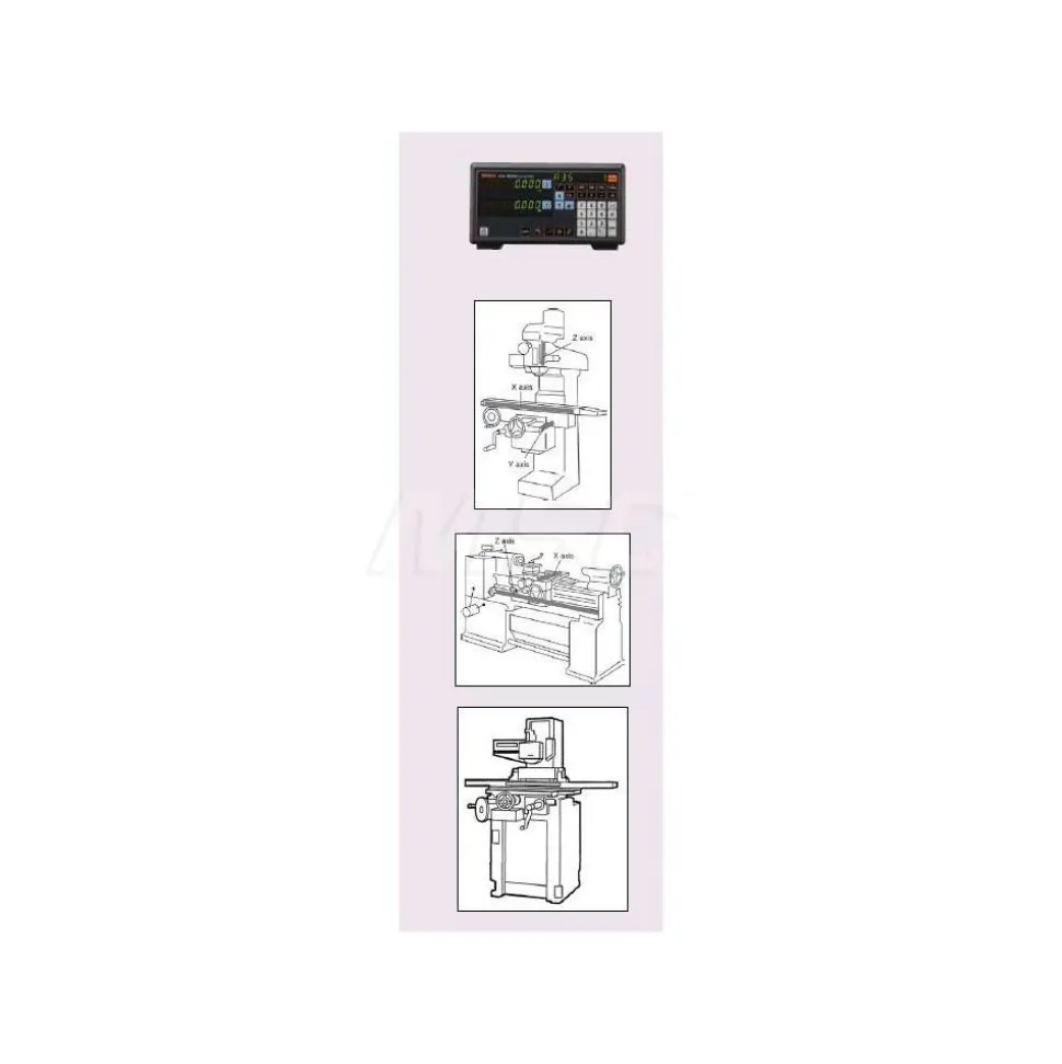 2-Axis Lathe Package with DRO, 12" X-Axis Travel, 60" Z-Axis Travel