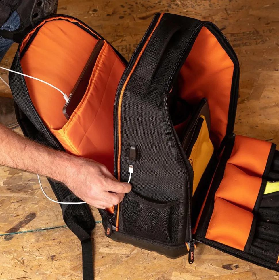 Backpack: 28 Pocket, 11" Wide, 14-3/4" Deep, 20" High