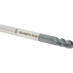 Ball End Mill: 3/16" Dia, 3/8" LOC, 4 Flute, Solid Carbide