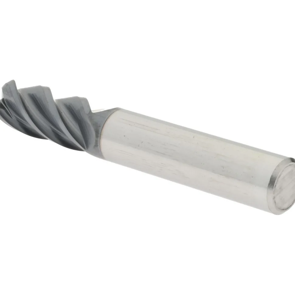 Ball End Mill: 3/8" Dia, 7/8" LOC, 4 Flute, Solid Carbide
