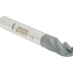 Ball End Mill: 1/4" Dia, 3/8" LOC, 4 Flute, Solid Carbide