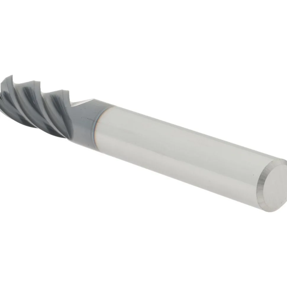 Ball End Mill: 5/16" Dia, 3/4" LOC, 4 Flute, Solid Carbide