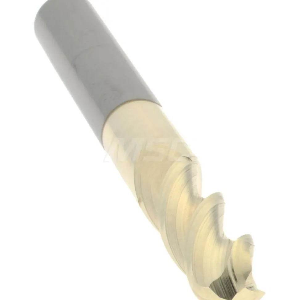 Ball End Mill: 1/4" Dia, 3/4" LOC, 3 Flute, Solid Carbide