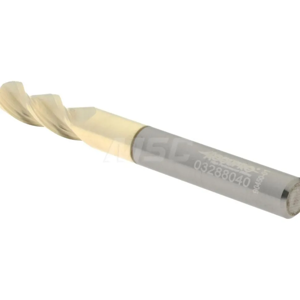 Ball End Mill: 1/4" Dia, 3/4" LOC, 3 Flute, Solid Carbide