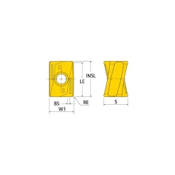 Ball End Mill Heads: Mill Diameter (mm): 16.00; Mill Diameter (Decimal Inch): 0.6299; Length of Cut (mm): 12.00
