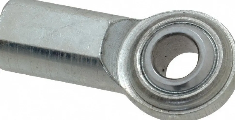 Ball Joint Linkage Spherical Rod End: 7/16-20" Shank Thread, 7/16" Rod ID, 1-1/8" Rod OD, 0.75" Shank Dia, 0.937" Shank Length, 6,402 lb Static Load Capacity