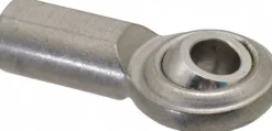 Ball Joint Linkage Spherical Rod End: 5/16-24" Shank Thread, 5/16" Rod ID, 7/8" Rod OD, 0.5" Shank Dia, 0.687" Shank Length, 2,100 lb Static Load Capacity